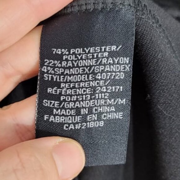 Societe Anonyme Black Sleeveless V-Neck Knee Length Sheath Dress Size XS - Picture 4 of 10